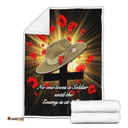 ANZAC Soldier Remember Them Blanket