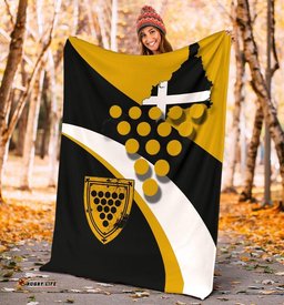 Cornwall Celtic Premium Blanket Cornish Flag With Duke of Cornwall Version 2