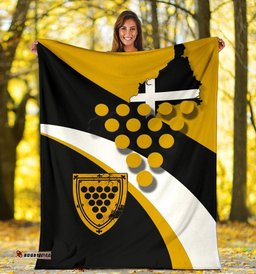 Cornwall Celtic Premium Blanket Cornish Flag With Duke of Cornwall Version 2