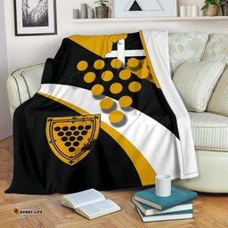 Cornwall Celtic Premium Blanket Cornish Flag With Duke of Cornwall Version 2