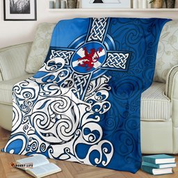 Scotland Celtic Premium Blanket Scottish Flag and Lion