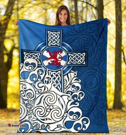 Scotland Celtic Premium Blanket Scottish Flag and Lion