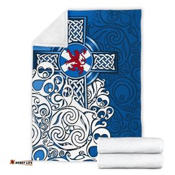 Scotland Celtic Premium Blanket Scottish Flag and Lion