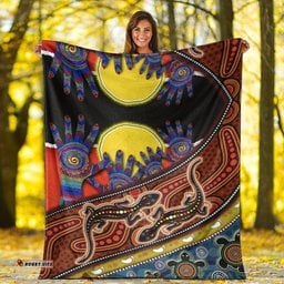 Aboriginal Blanket Aboriginal Flag Indigenous Family Hand