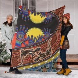 Aboriginal Blanket Aboriginal Flag Indigenous Family Hand