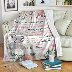 Custom Personalised Our Adventures Are About To Start Premium Blanket Australia Koala Mom And Baby Happy Mother's Day Gift, Gift For Mom Flower Vibes