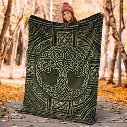 Celtic Premium Blanket Celtic Tree Vintage Style Ver02