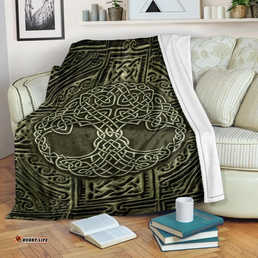 Celtic Premium Blanket Celtic Tree Vintage Style Ver02