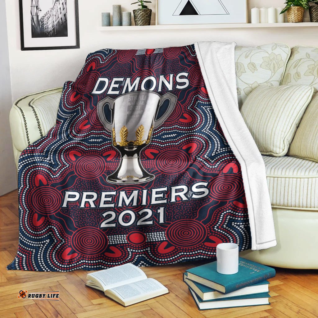 Demons Indigenous Premium Blanket Premiers Champion