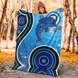 Aboriginal Blanket Aboriginal Dolphin Australia Pattern Sea