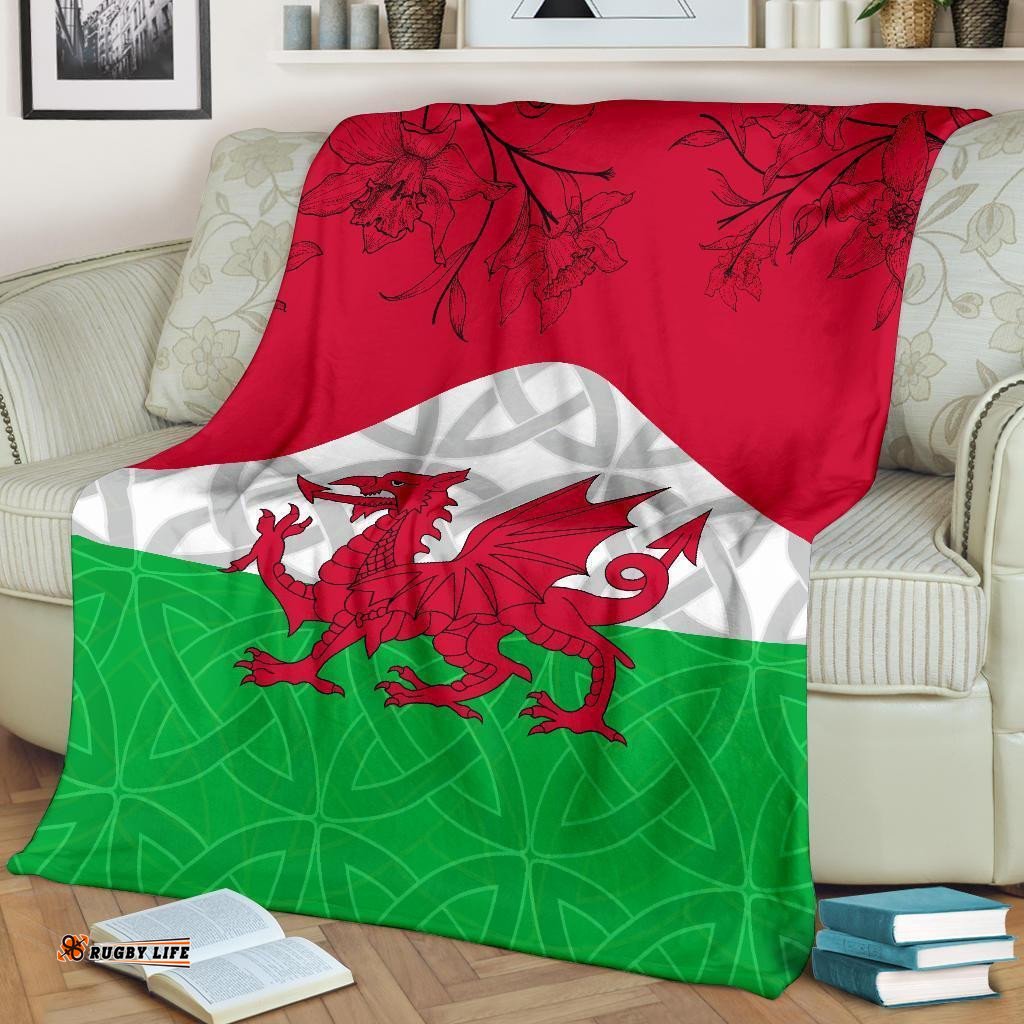 Wales Celtic Premium Blanket Cymru combined Daffodil
