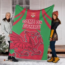 Wales Rugby Premium Blanket The Dragons National Team Come On Cymru