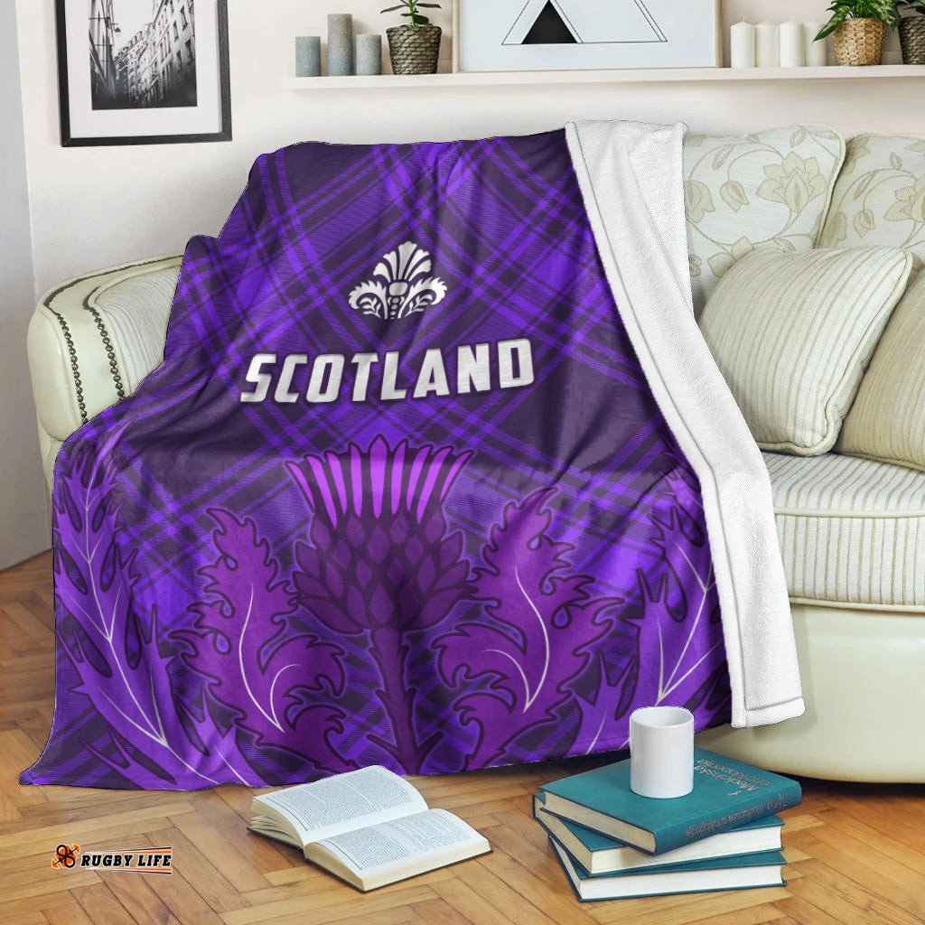 Scotland Premium Blanket Thistle Scottish Be Unique Ver.02