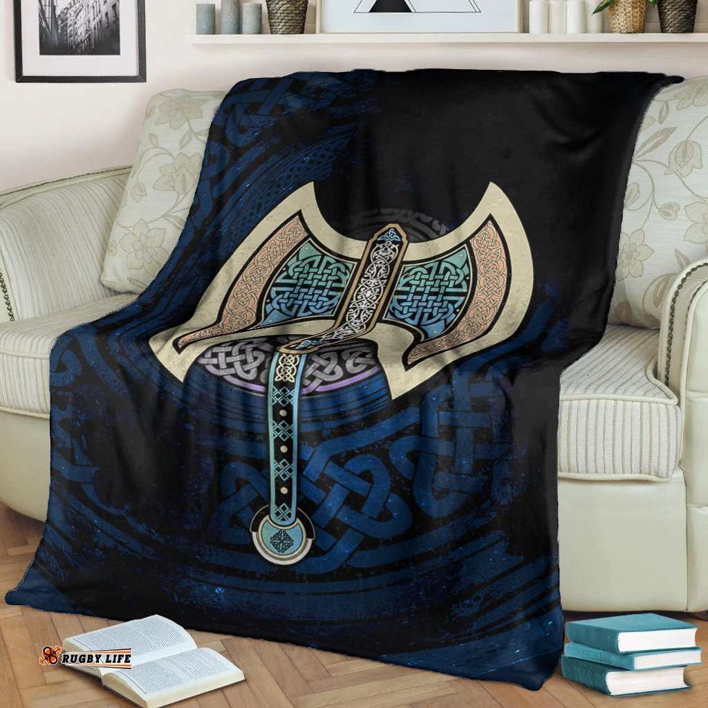 Celtic Knotwork Labrys Premium Blanket