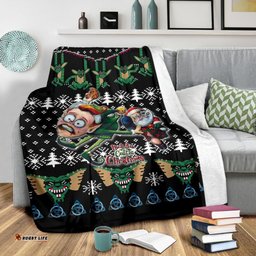 Celtic Ugly Christmas Premium Blanket Kick Ass Xmas Ho Ho Ho