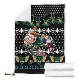 Celtic Ugly Christmas Premium Blanket Kick Ass Xmas Ho Ho Ho