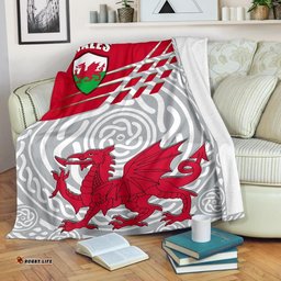 Wales Premium Blanket Welsh Cymru With Celtic Patterns