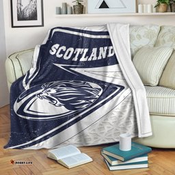 Scotland Rugby Premium Blanket Celtic Scottish Rugby Ball Lion Ver