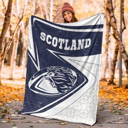 Scotland Rugby Premium Blanket Celtic Scottish Rugby Ball Lion Ver