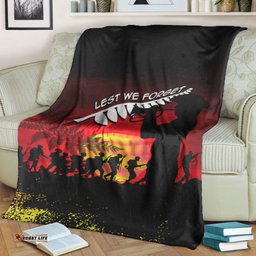 ANZAC Lest We Forget Sun Premium Blanket