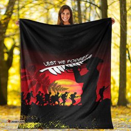 ANZAC Lest We Forget Sun Premium Blanket