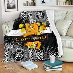 Celtic Cornwall Premium Blanket Cornwall Flag With Celtic Triskelion