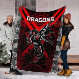 Dragons Premium Blanket St. George Aboriginal 03