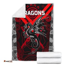 Dragons Premium Blanket St. George Aboriginal 03