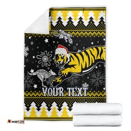 Custom Tigers Football Blanket Christmas Vibe