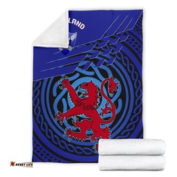 Scotland Premium Blanket Scotland Symbol With Celtic Patterns