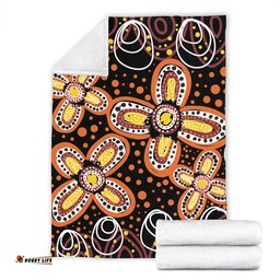 Australia Aboriginal Blanket - Flowers Inspired By The Aboriginal Art Blanket
