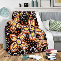 Australia Aboriginal Blanket - Flowers Inspired By The Aboriginal Art Blanket