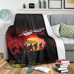 vibehoodie blanket anzac lest we forget sun premium blanket