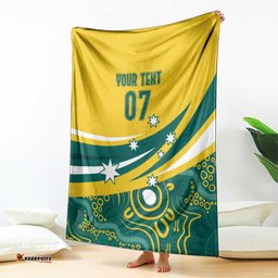 Australia 2024 Olympics Custom Blanket Rise of the Roos Aboriginal Style