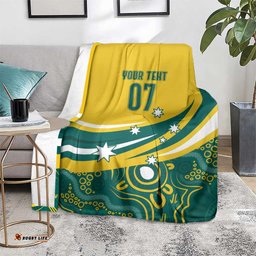 Australia 2024 Olympics Custom Blanket Rise of the Roos Aboriginal Style