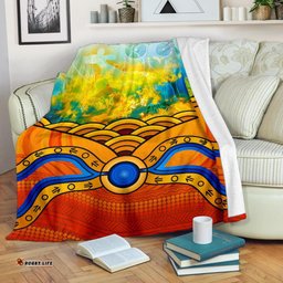 Aboriginal Premium Blanket, Australia Kangaroo Sky