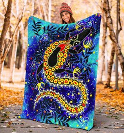 Aboriginal Premium Blanket Indigenous Crocodile