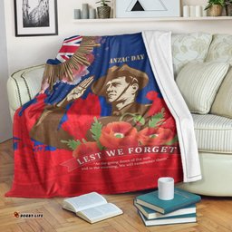 Premium Blanket AANZAC Australia Remember Them