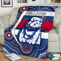 Western Football Bulldogs Premium Blanket Redamancy Indigenous Australian