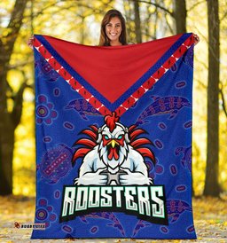 Sydney Roosters Indigenous ANZAC Premium Blanket Prairie Style