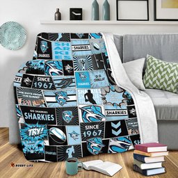 Cronulla-Sutherland Sharks Premium Blanket - Team Of Us Die Hard Fan Supporters Comic Style