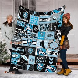 Cronulla-Sutherland Sharks Premium Blanket - Team Of Us Die Hard Fan Supporters Comic Style