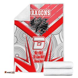 vibe hoodie premium blanket st george illawarra dragonss naidoc 2022 sporty style premium blanket