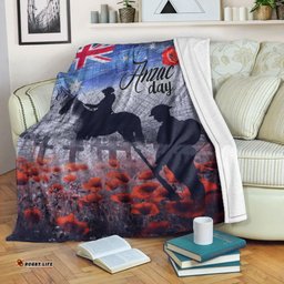 vibehoodie blanket anzac day lest we forget vintage poppies premium blanket
