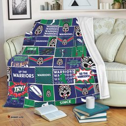 New Zealand Warriors Premium Blanket - Team Of Us Die Hard Fan Supporters Comic Style