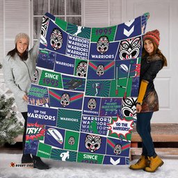 New Zealand Warriors Premium Blanket - Team Of Us Die Hard Fan Supporters Comic Style