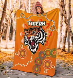 NAIDOC Wests Tigers Premium Blanket Aboriginal