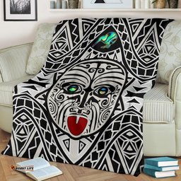 Integrity Maori Ta Moko Premium Blanket Kiwi and Paua