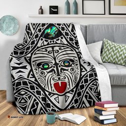 Integrity Maori Ta Moko Premium Blanket Kiwi and Paua
