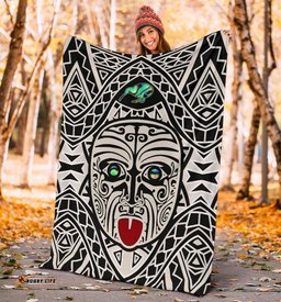 Integrity Maori Ta Moko Premium Blanket Kiwi and Paua